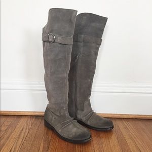 Diba Knee Boots. Genuine suede leather.